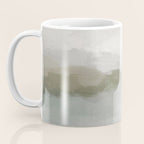 Break in the Weather III - Gray Clouds Sunrise Sage Green Blue Ocean Horizon Abstract Water Painting Coffee Mug Gallery Image 3
