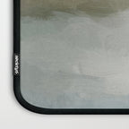 Break in the Weather III - Gray Clouds Sunrise Sage Green Blue Ocean Horizon Abstract Water Painting Laptop Sleeve Gallery Image 3