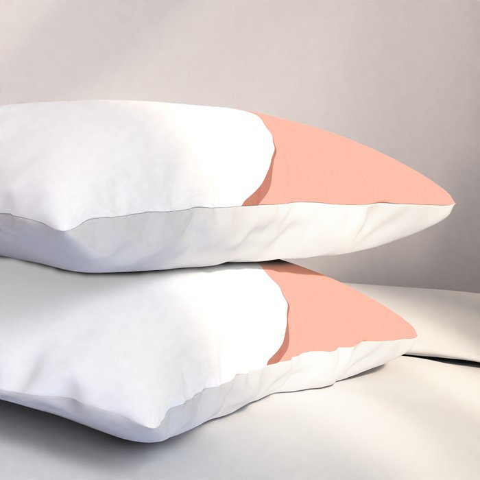 Mid Century Modern Sunset - Terracotta Peach Mustard Pillow Sham Gallery Image 3