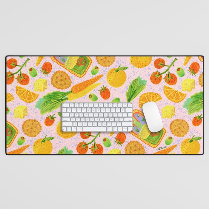 Kitchen Snacks & Apps in Berry Pink Desk Mat Gallery Image 1