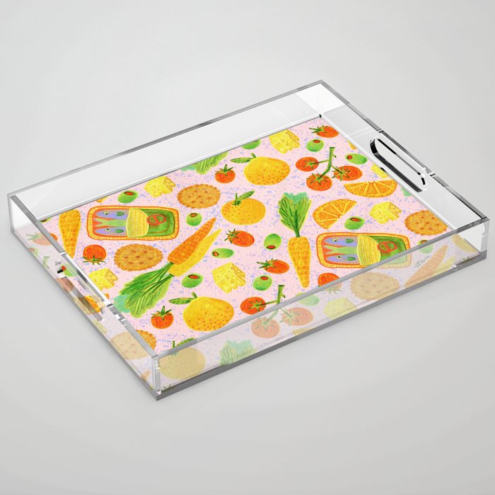 Kitchen Snacks & Apps in Berry Pink Acrylic Tray Gallery Image 1