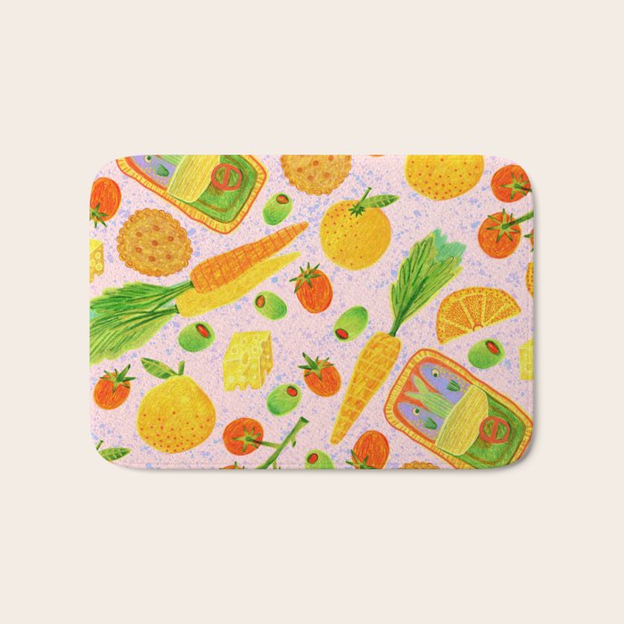 Kitchen Snacks & Apps in Berry Pink Bath Mat Gallery Image 1