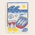 Sardines, Lemons and Wine at the Beach Poster Gallery Image 4