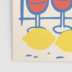 Sardines, Lemons and Wine at the Beach Poster Gallery Image 3