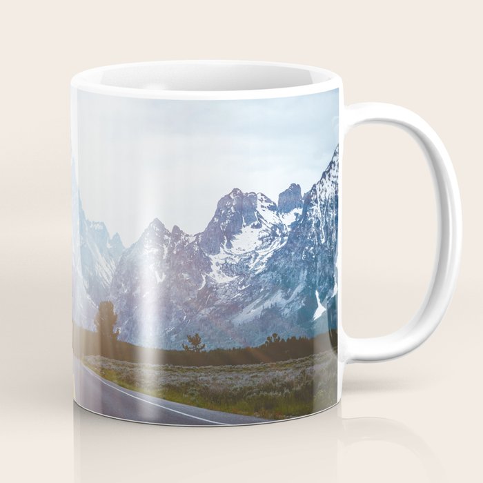 Mountain Road - Grand Tetons Nature Landscape Photography Coffee Mug Gallery Image 1