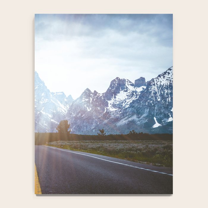 Mountain Road - Grand Tetons Nature Landscape Photography Notebook Gallery Image 4