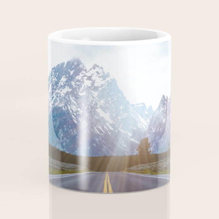 Mountain Road - Grand Tetons Nature Landscape Photography Coffee Mug Gallery Image 4