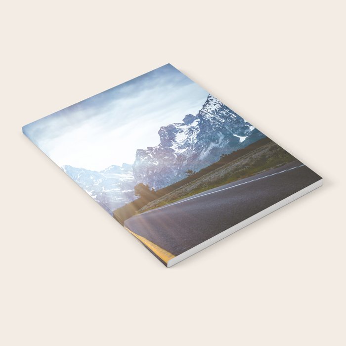 Mountain Road - Grand Tetons Nature Landscape Photography Notebook Gallery Image 2
