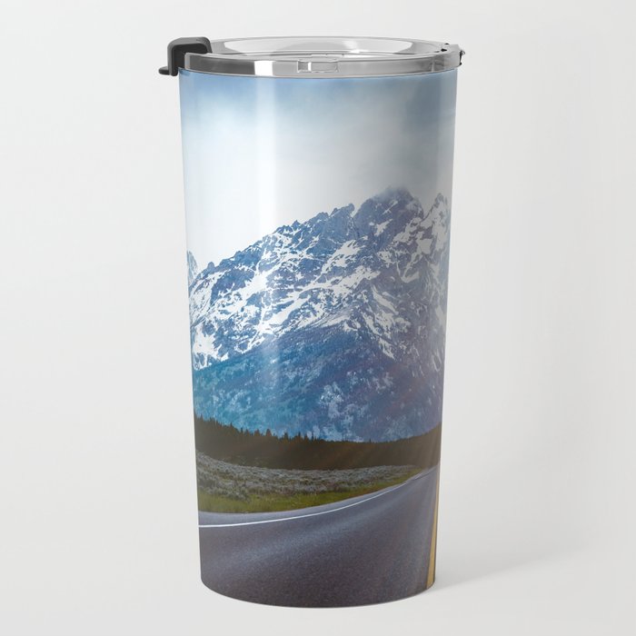 Mountain Road - Grand Tetons Nature Landscape Photography Travel Mug Gallery Image 3
