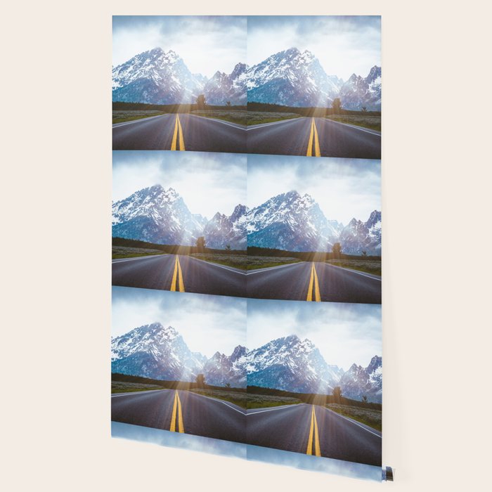 Mountain Road - Grand Tetons Nature Landscape Photography Wallpaper Gallery Image 2