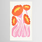 Coral Cosmos: Les Fleurs | Flower Market 05 | Spring Summer 23 Tablecloth Gallery Image 2