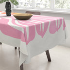 Coral Cosmos: Les Fleurs | Flower Market 05 | Spring Summer 23 Tablecloth Gallery Image 3