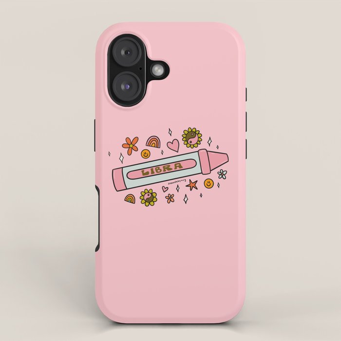 Libra Crayon iPhone Case Gallery Image 1