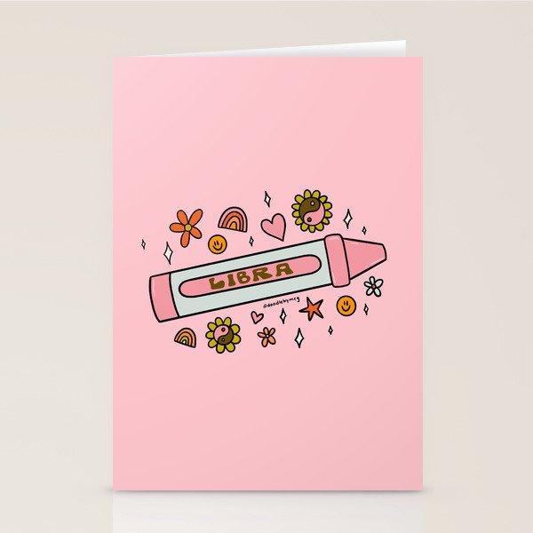 Libra Crayon Stationery Card Gallery Image 2
