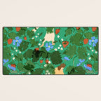 Picking up strawberries Desk Mat Gallery Image 3