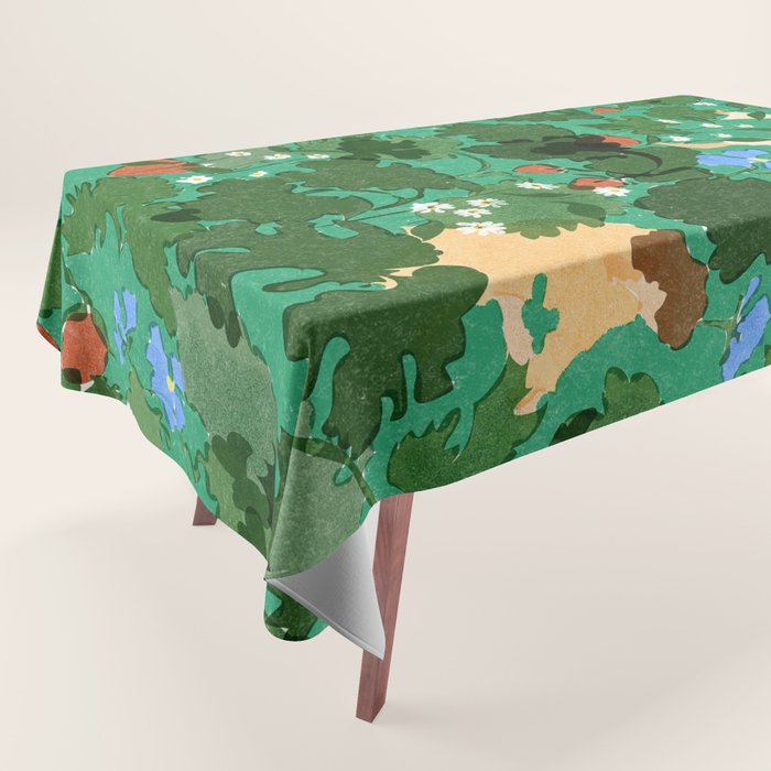 Picking up strawberries Tablecloth Gallery Image 1