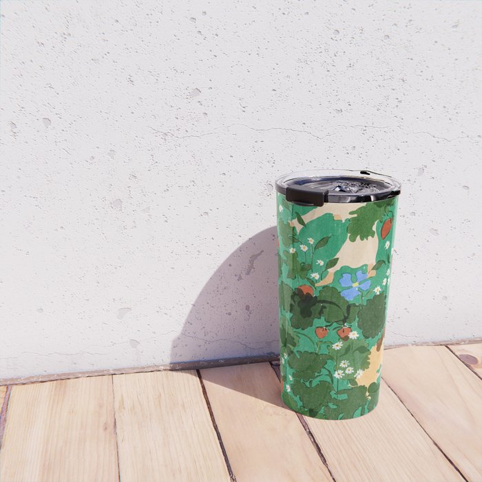 Picking up strawberries Travel Mug Gallery Image 4