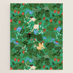 Picking up strawberries Jigsaw Puzzle Gallery Image 1