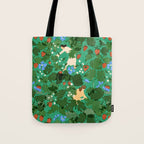 Picking up strawberries Tote Bag Gallery Image 1