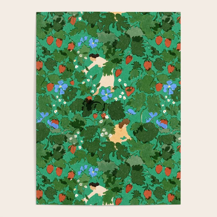 Picking up strawberries Poster Gallery Image 4