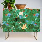 Picking up strawberries Credenza Gallery Image 1