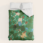 Picking up strawberries Comforter Gallery Image 6