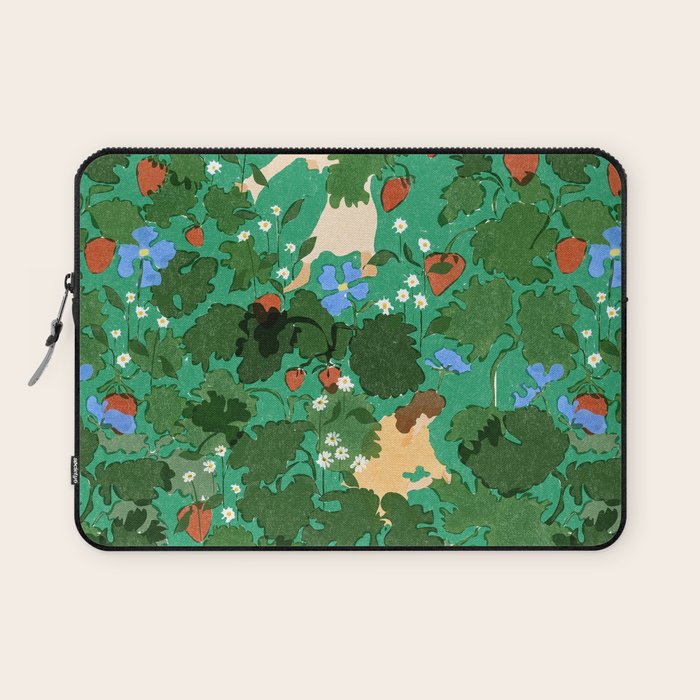Picking up strawberries Laptop Sleeve Gallery Image 1