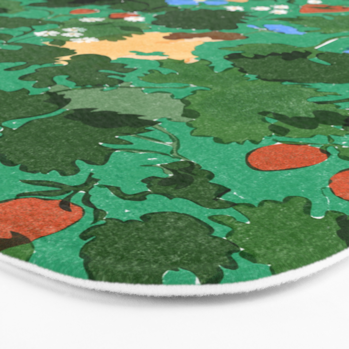 Picking up strawberries Bath Mat Gallery Image 3