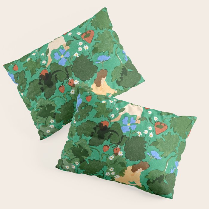 Picking up strawberries Pillow Sham Gallery Image 3