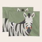 Zebra, Animal Portrait Placemat Gallery Image 1