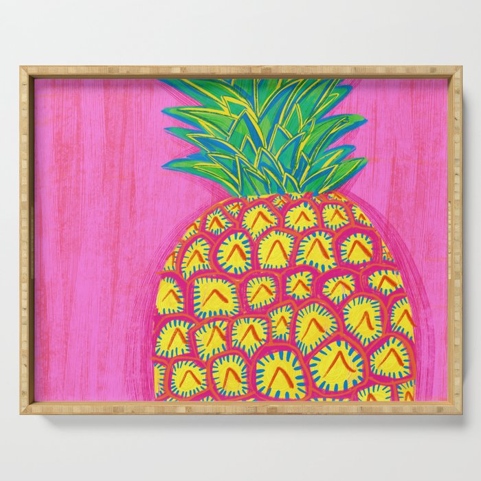Tropical Pineapple Serving Tray Gallery Image 1