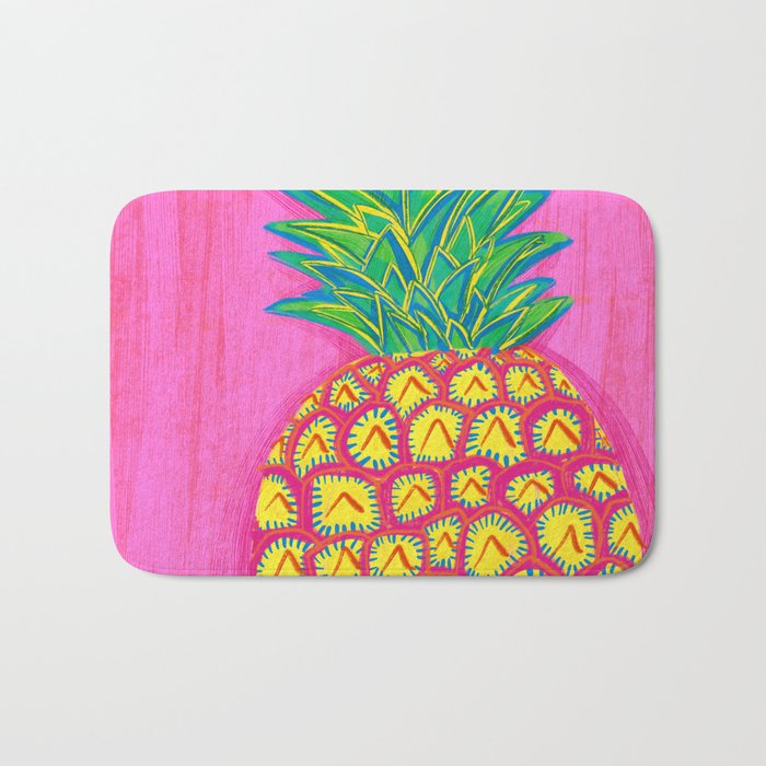 Tropical Pineapple Bath Mat Gallery Image 1