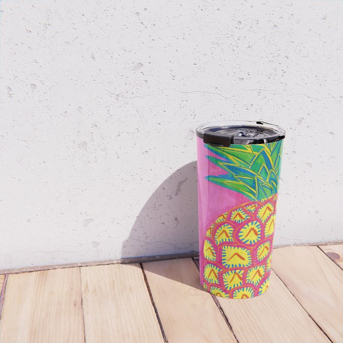 Tropical Pineapple Travel Mug Gallery Image 4