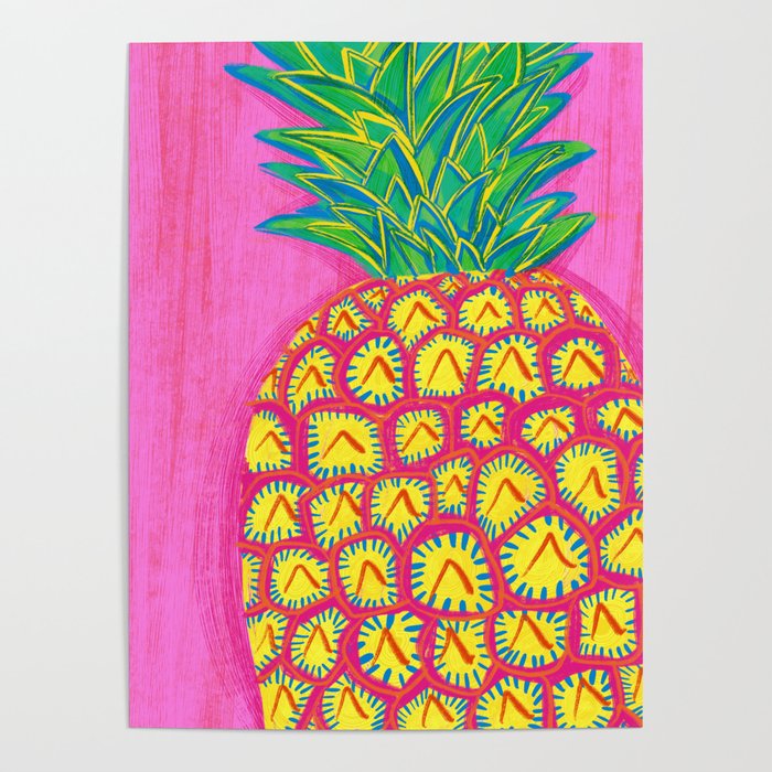 Tropical Pineapple Poster Gallery Image 4
