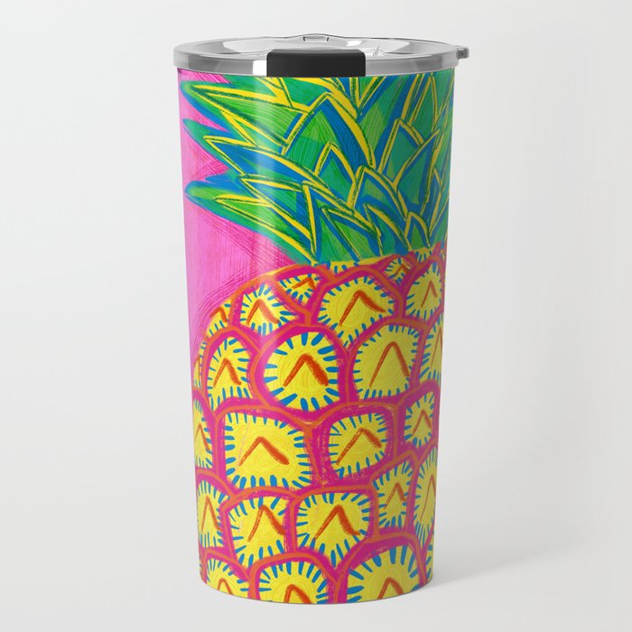 Tropical Pineapple Travel Mug Gallery Image 1