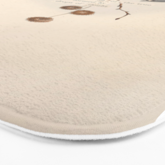 Bird Divinations: Toupet Tit (about: almanacofbirds.org) Bath Mat Gallery Image 3