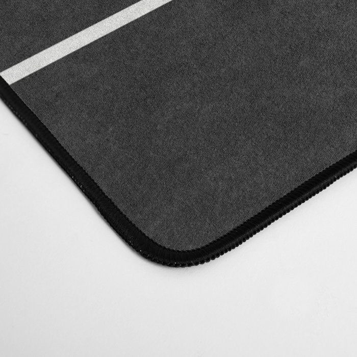 Mid-Century Modern Pattern No.3 - Black and White Desk Mat Gallery Image 4