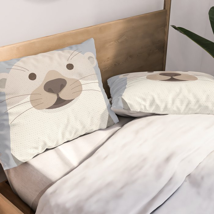 Whimsy Otter Pillow Sham Gallery Image 2