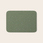 Confetti Pink Gold Cream On Muted Green Bath Mat Gallery Image 1