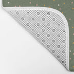 Confetti Pink Gold Cream On Muted Green Bath Mat Gallery Image 2