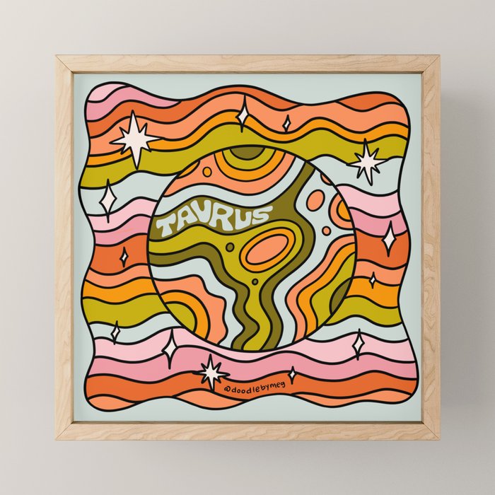 Taurus Planet Mini Art Print Gallery Image 1