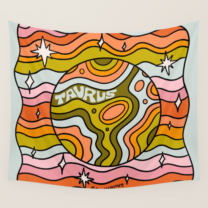 Taurus Planet Wall Tapestry Gallery Image 1