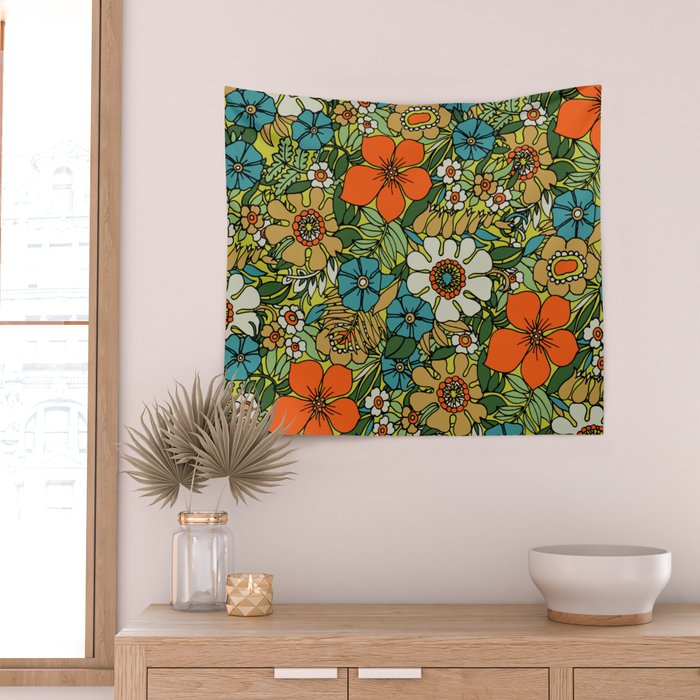 70s Plate Wall Tapestry Gallery Image 2