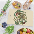 Botanical English Bulldog Cutting Board Gallery Image 2