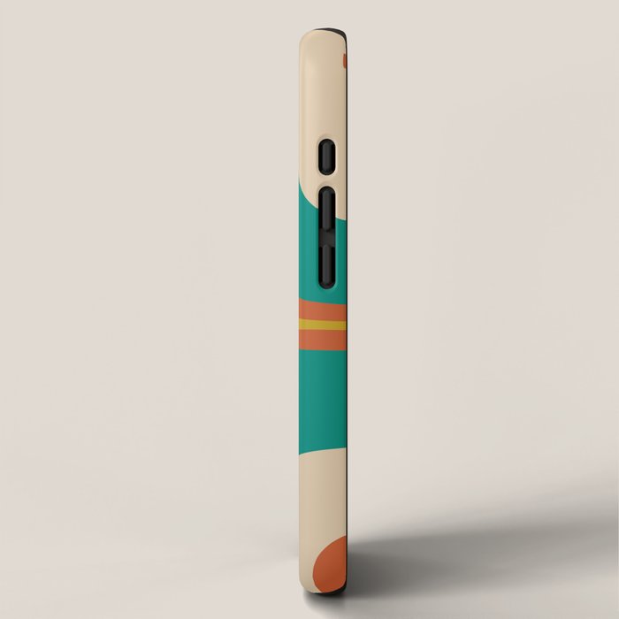 Mid Century Modern Abstract Retro Groove Pattern iPhone Case Gallery Image 2