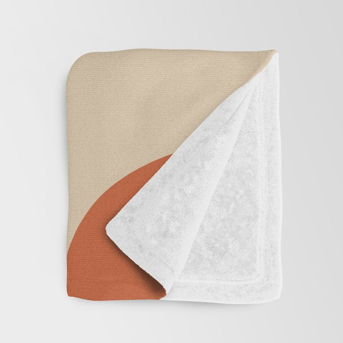 Mid Century Modern Abstract Retro Groove Pattern Throw Blanket Gallery Image 3