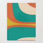 Mid Century Modern Abstract Retro Groove Pattern Notebook Gallery Image 4