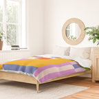 Bold Playful Geometric Bauhaus Checks and stripes Duvet Cover Gallery Image 2