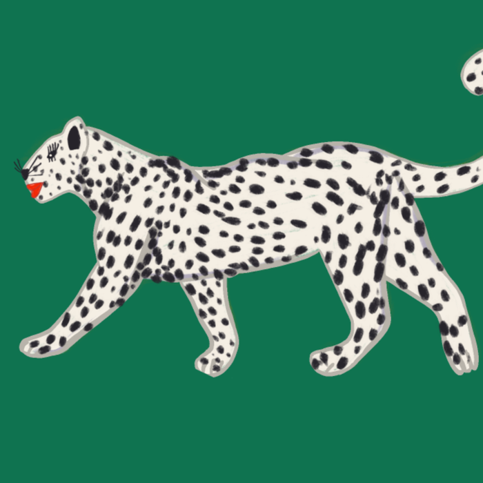 White leopard with red lips Coffee Mug Gallery Image 2