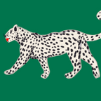 White leopard with red lips Coffee Mug Gallery Image 2